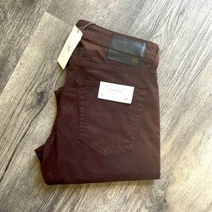 Adriano Goldschmied slim straight denim. 29/32 Brown. New with tags.